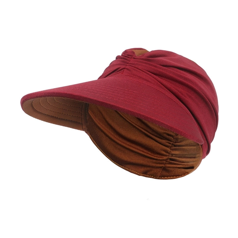 Women's Minimalist Color Block Flat Eaves Sun Hat