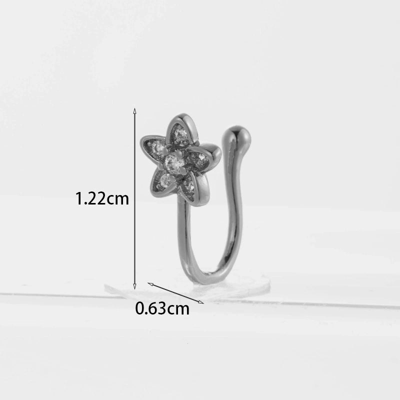Nose Rings & Studs Fashion Geometric Copper Plating