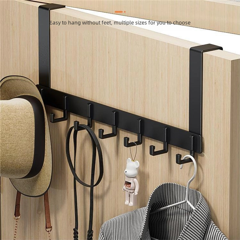 Hook Behind The Door Without Punching Hangers Clothes Storage Rack For Clothes Entry Door Upper Hanging Frame Wall Hanging Clothes Hook Door Back Type