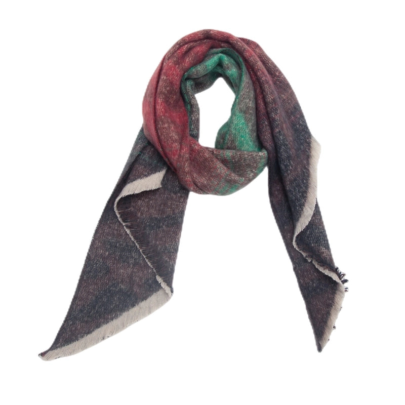 Women's Elegant Basic Color Block Polyester Scarf