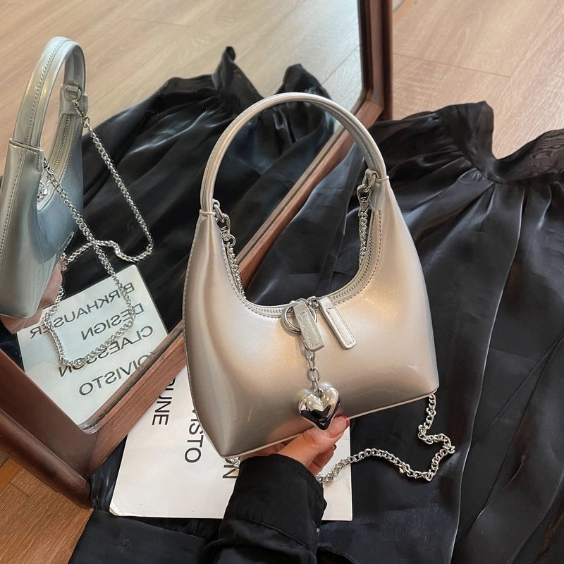 Hot Bag Women's New Patent Leather High-end Texture Shoulder Popular Fashion Crossbody Bag