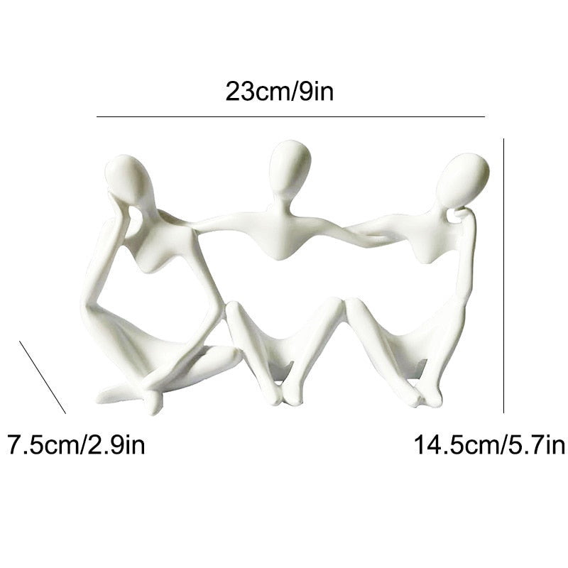 Abstract Best Friend Statue