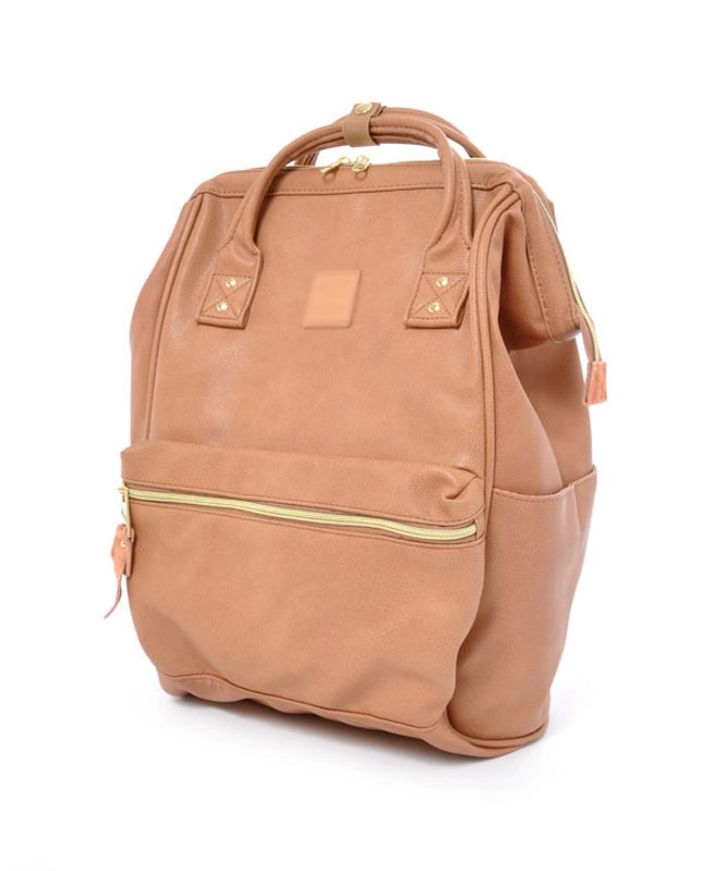 Women's Large Pu Leather Solid Color Streetwear Square Zipper Fashion Backpack