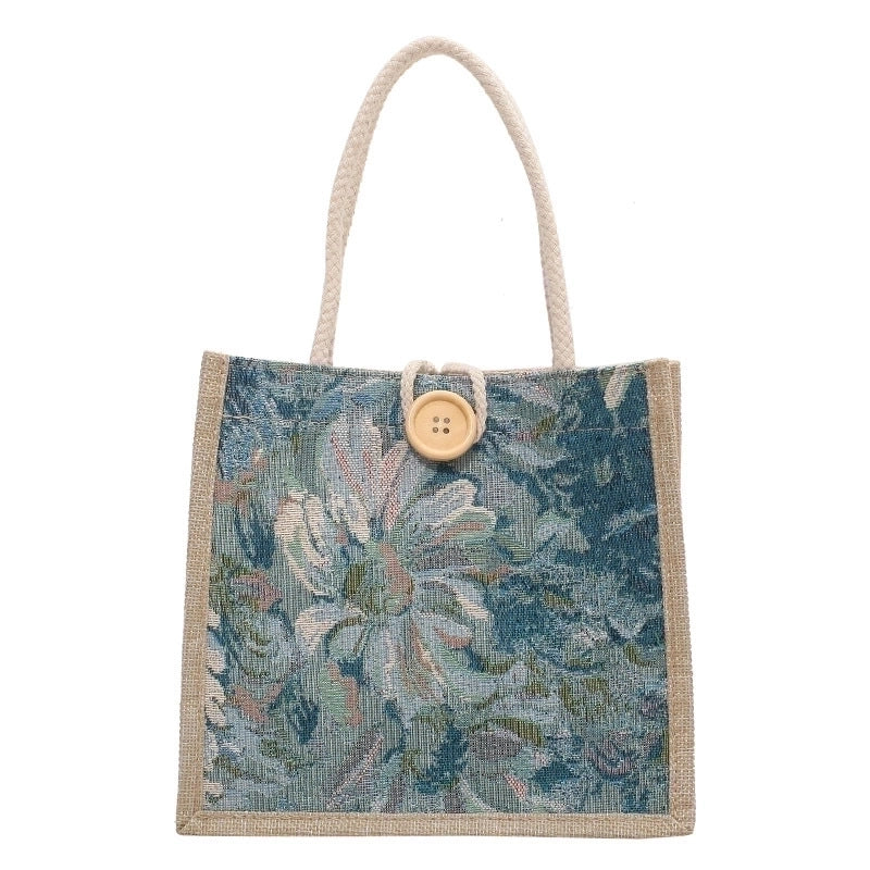 Women's Small All Seasons Canvas Ethnic Style Square Bag