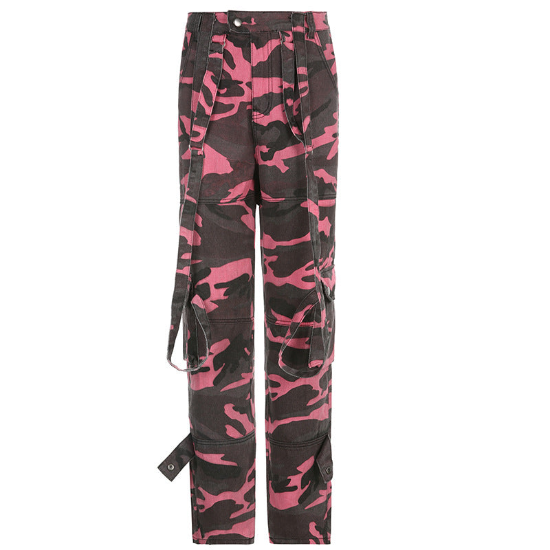 Harajuku Camouflage Cargo Pants  KF9938