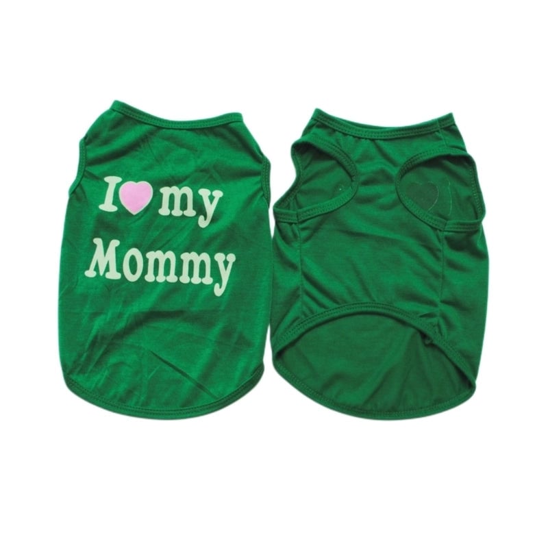 Casual Cotton Letter Pet Clothing