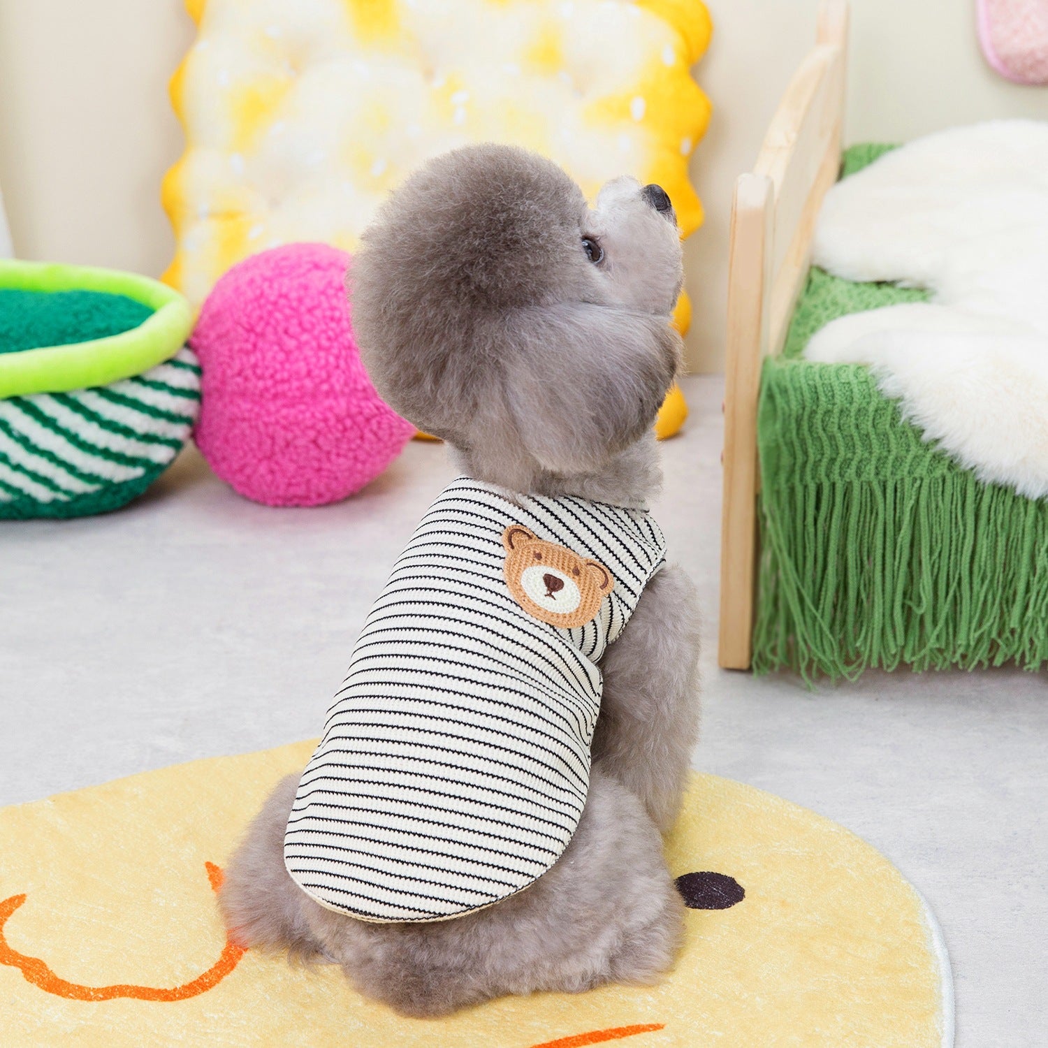 Striped Bear Breathable Dog Cat Vest