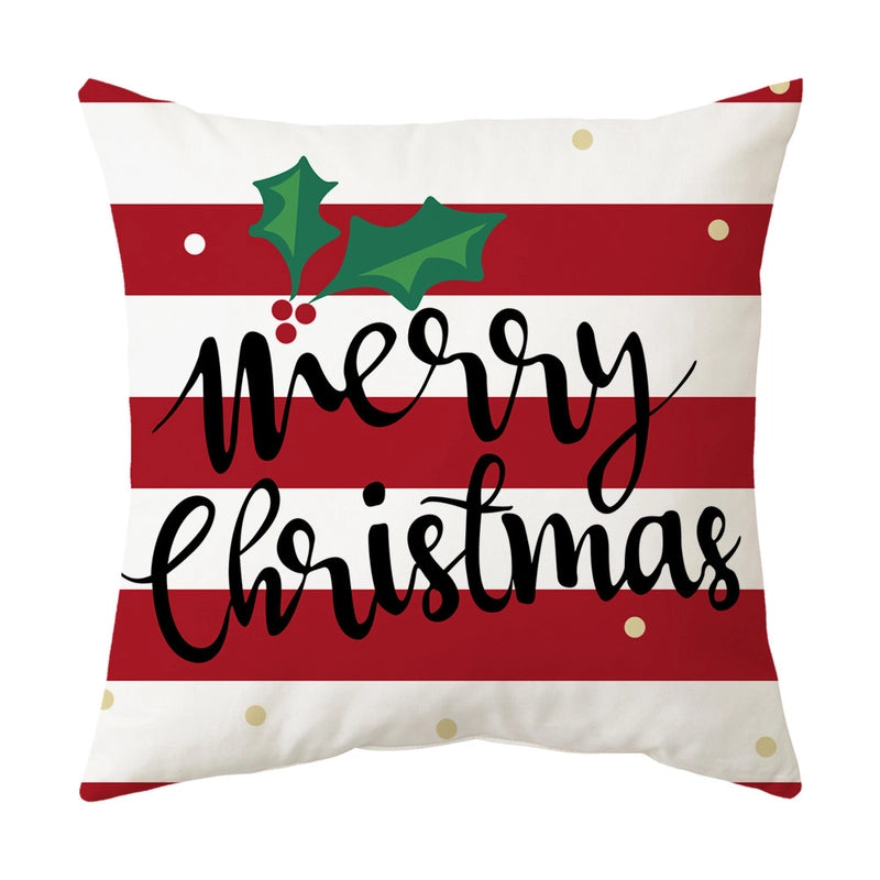 Fashion Christmas Tree Santa Claus Elk Polyester Pillow Cases