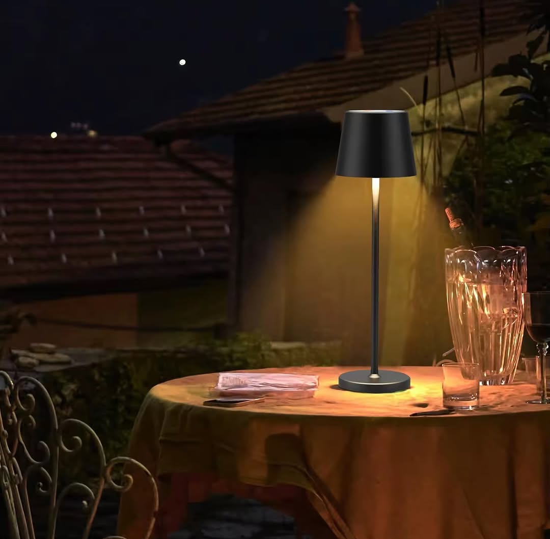 Modern Rechargeable LED Table Lamp - Touch Dimmable with USB-C Charging
