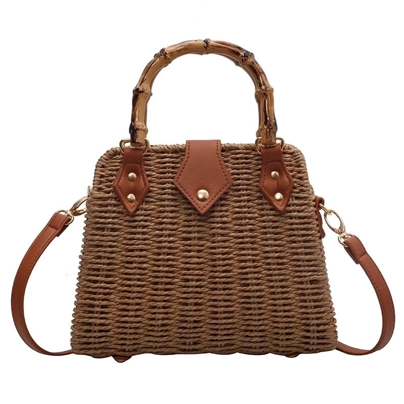 Women's Medium Spring&summer Straw Vintage Style Handbag