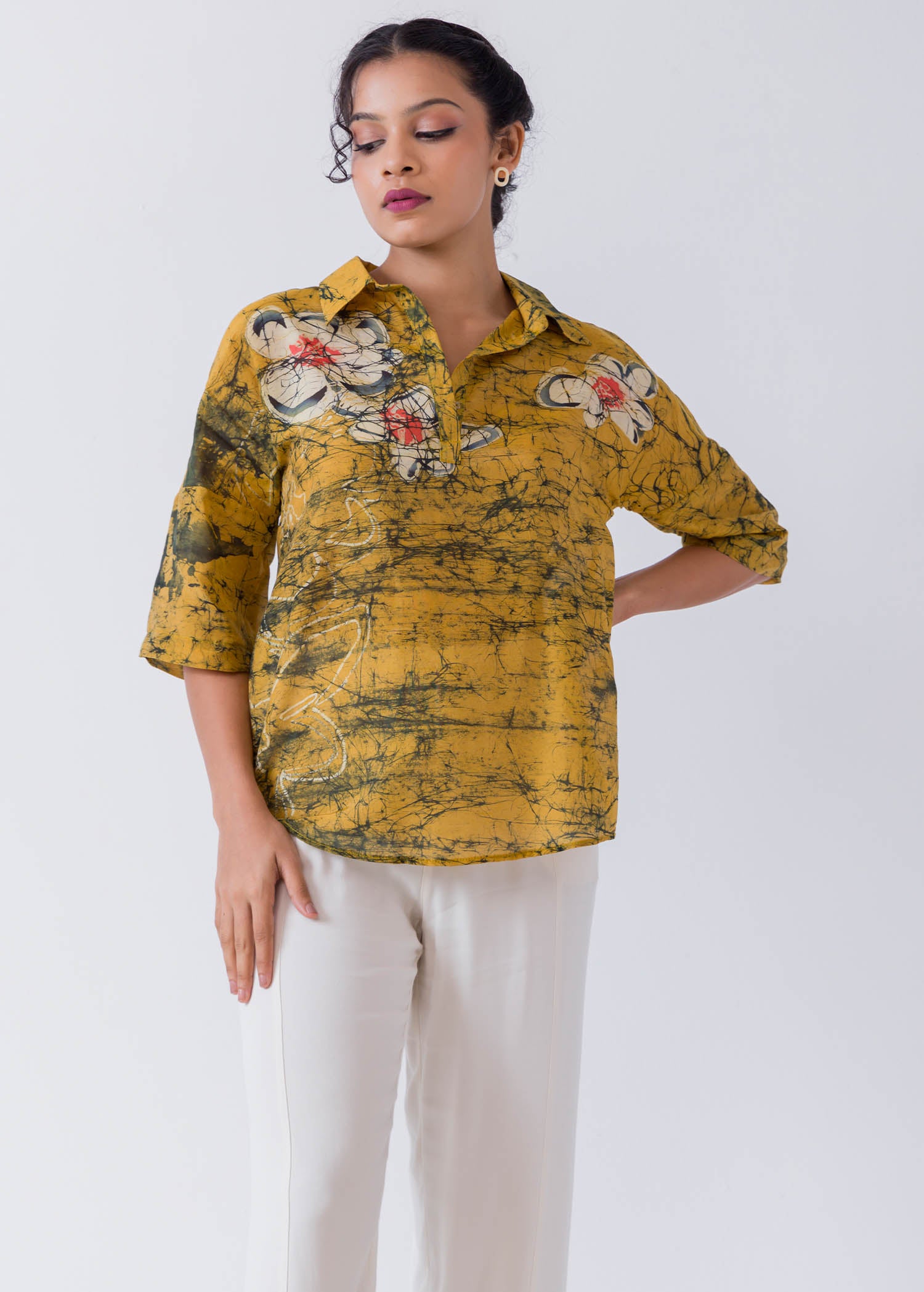 Batik Floral Blouse