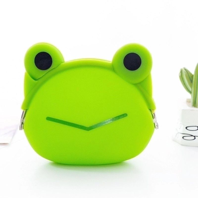 2 Pieces Women's Animal Silica Gel Buckle Coin Purses