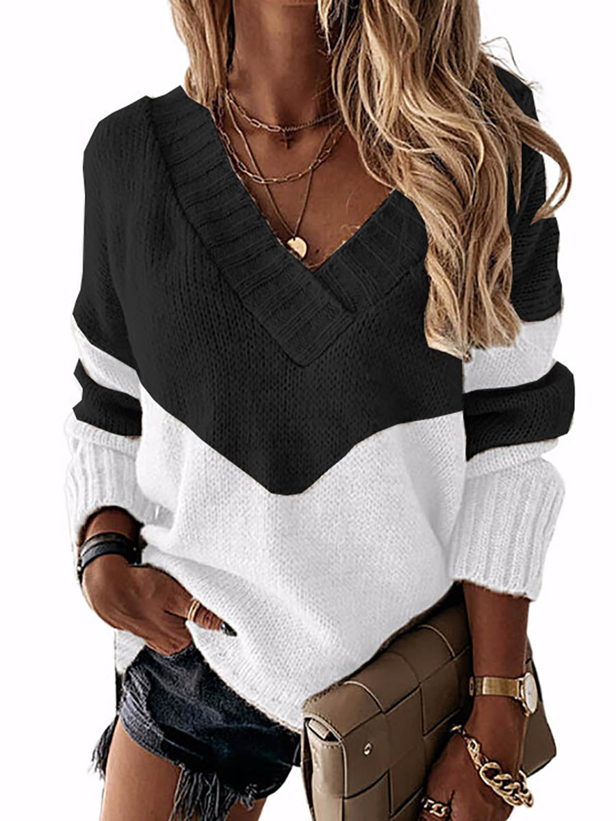 Knit  V Neck Sweater8 colors