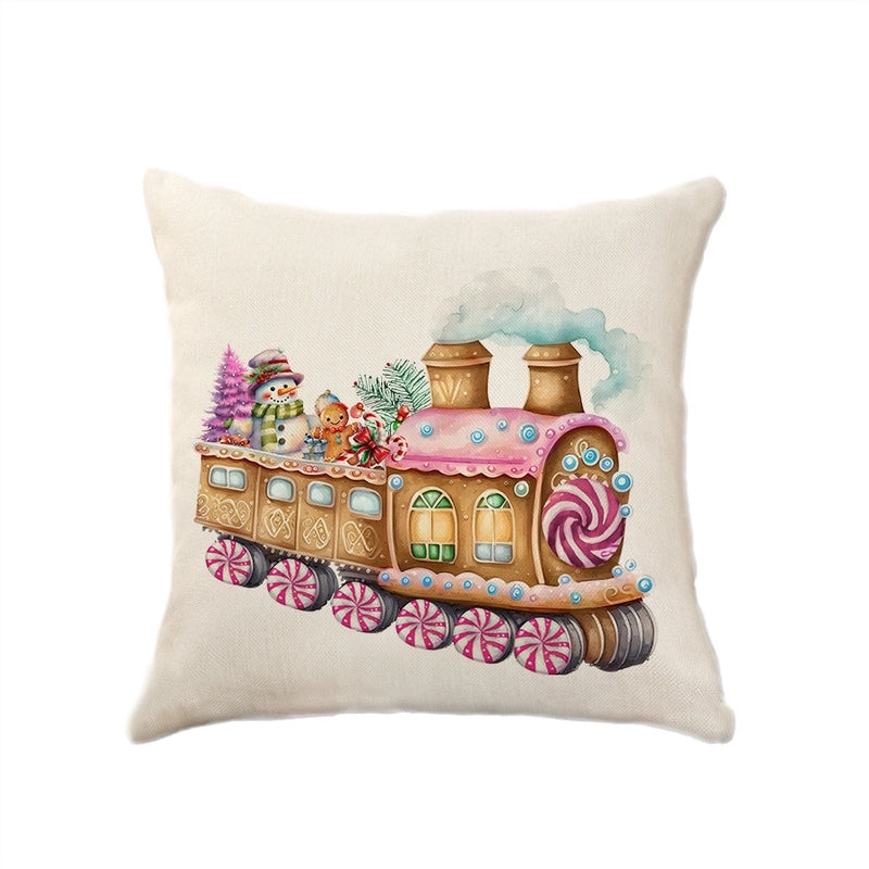 Christmas Vacation Letter Polyester Pillow Cases Couch & Sofa Decor