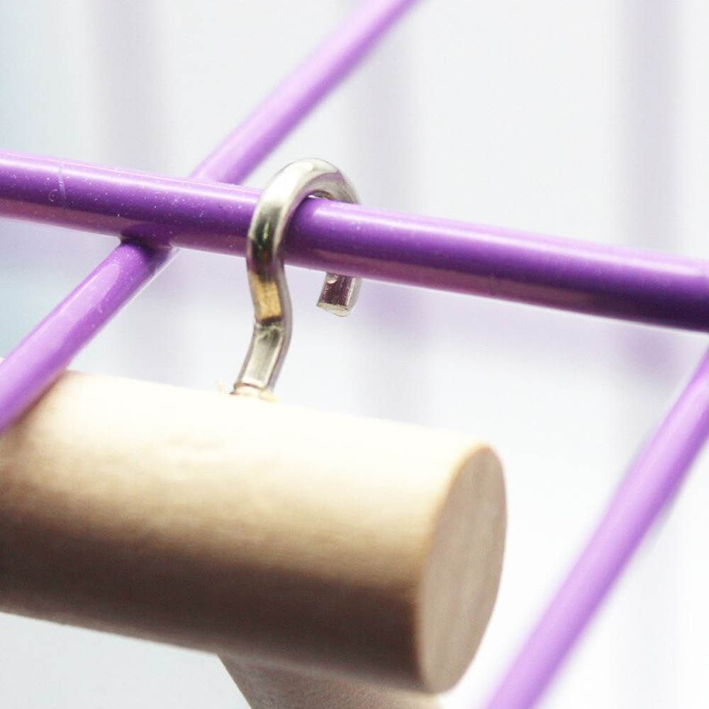 Bird Mirror with Wooden Hanging Toy