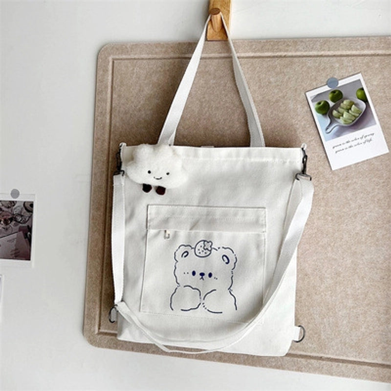 Women's Large Spring&summer Canvas Cute Shoulder Bag