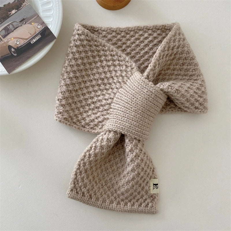 Women's Minimalist Solid Color Polyester Scarf