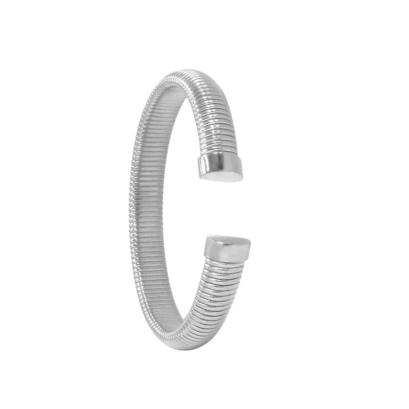 Minimalist Classic Style Solid Color 304 Stainless Steel 18K Gold Plated Bangle In Bulk