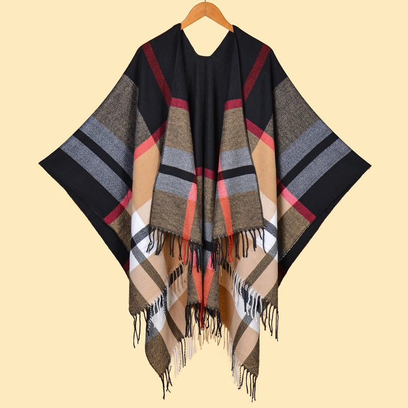 Women's Retro Graffiti Polyester Acrylic Oil Painting Shawl