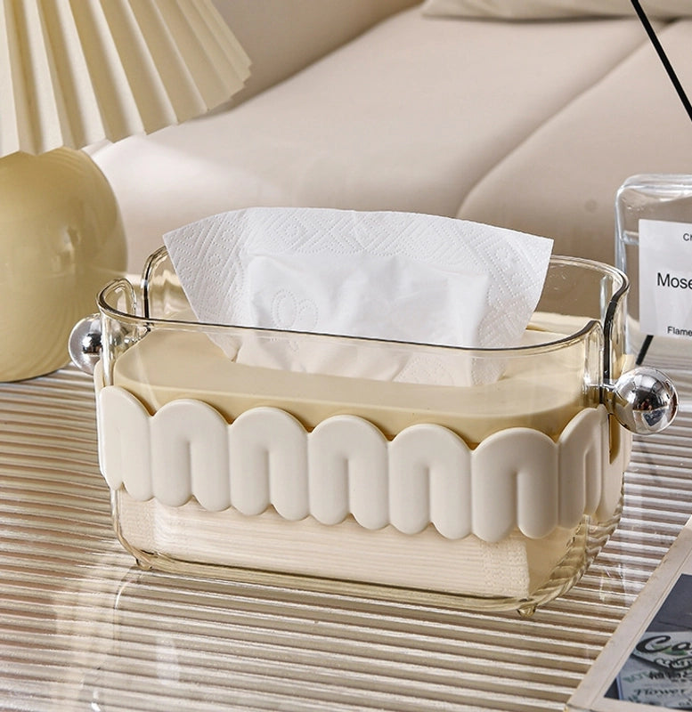 Elegant Luxurious Minimalist Solid Color ABS PET PP Tissue Box