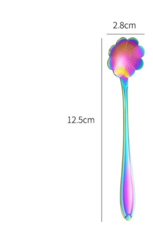 Casual Flower Stainless Steel Spoon