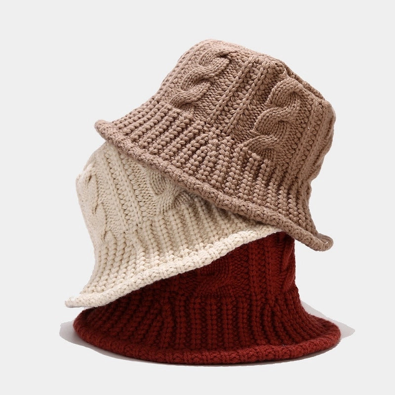 Women's Minimalist Solid Color Wide Eaves Bucket Hat