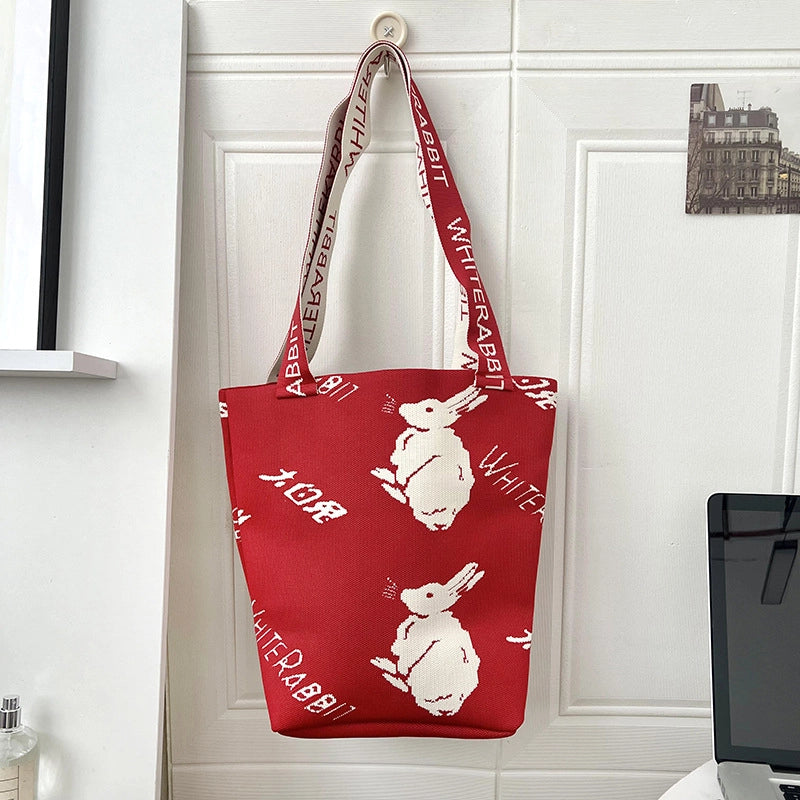 Women's Large Polyester Star Streetwear Square Open Handbag