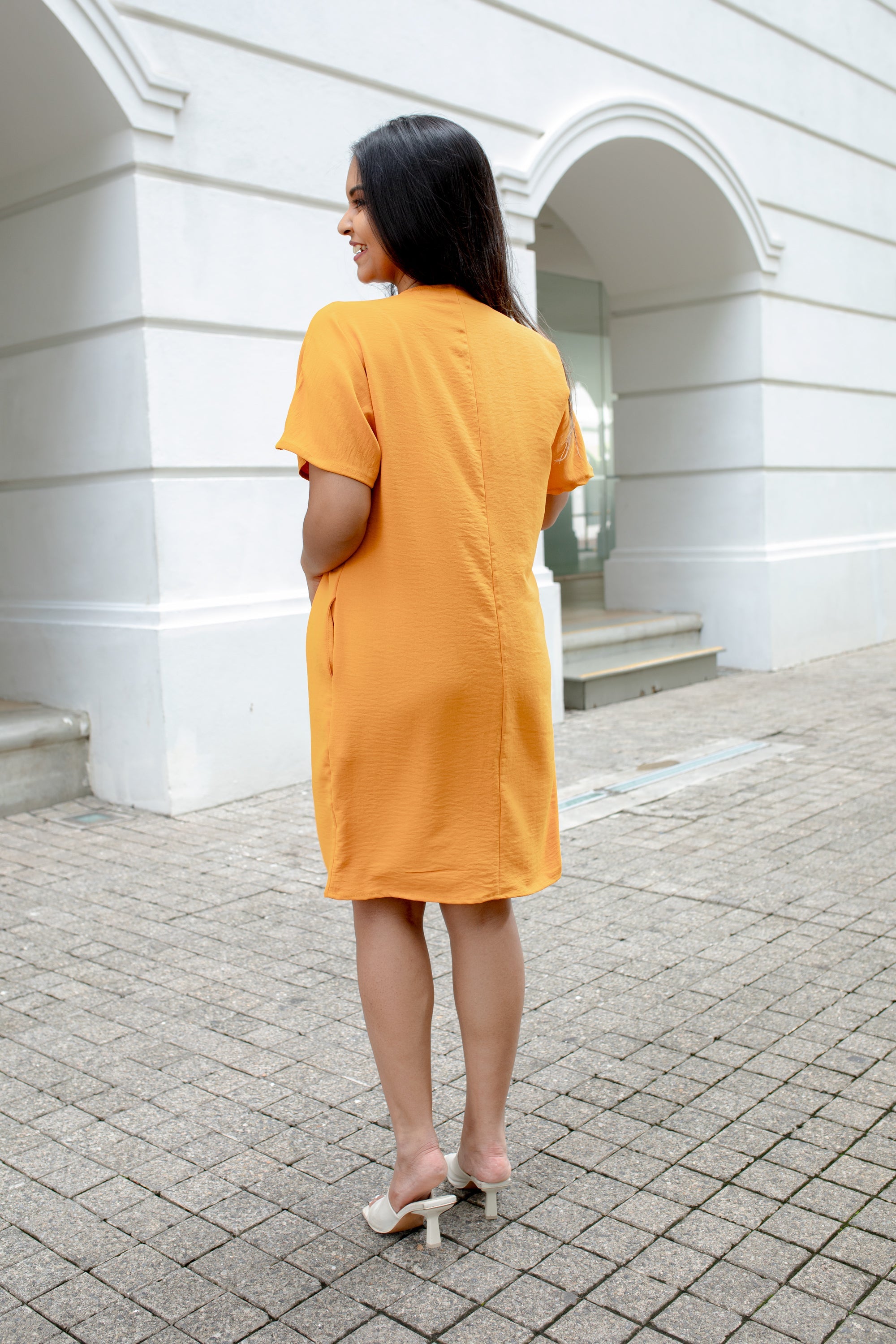 Skylar Shift Dress-Yellow