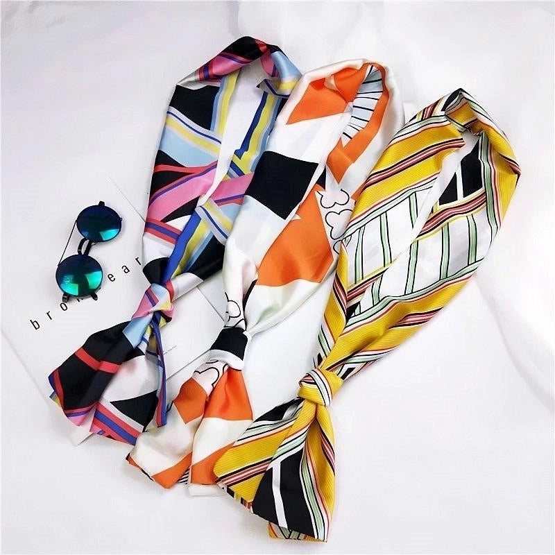 Fashion Double-sided Wild Small Scarf Professional Scarf