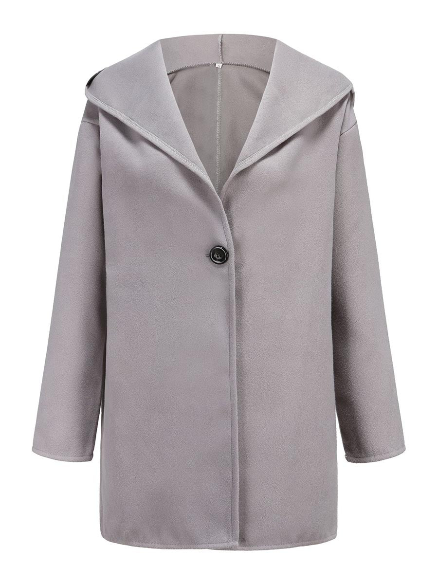 Round Neck Loose Tweed Coat(7 colors)