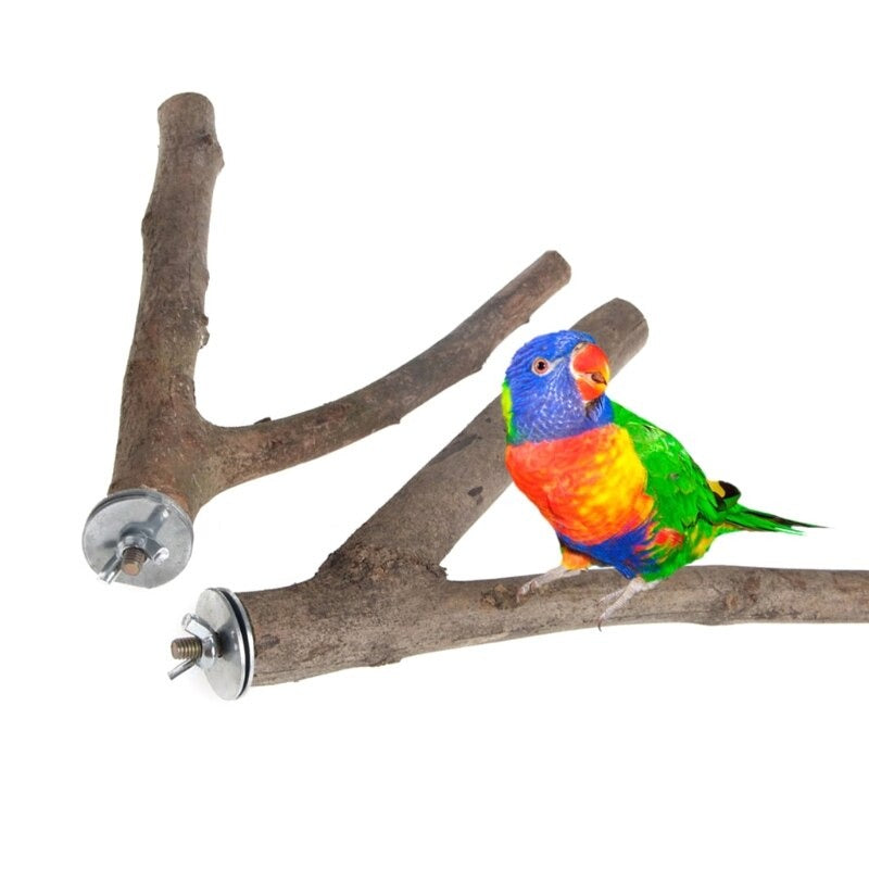 4 Pcs Bird Natural Wood Perch