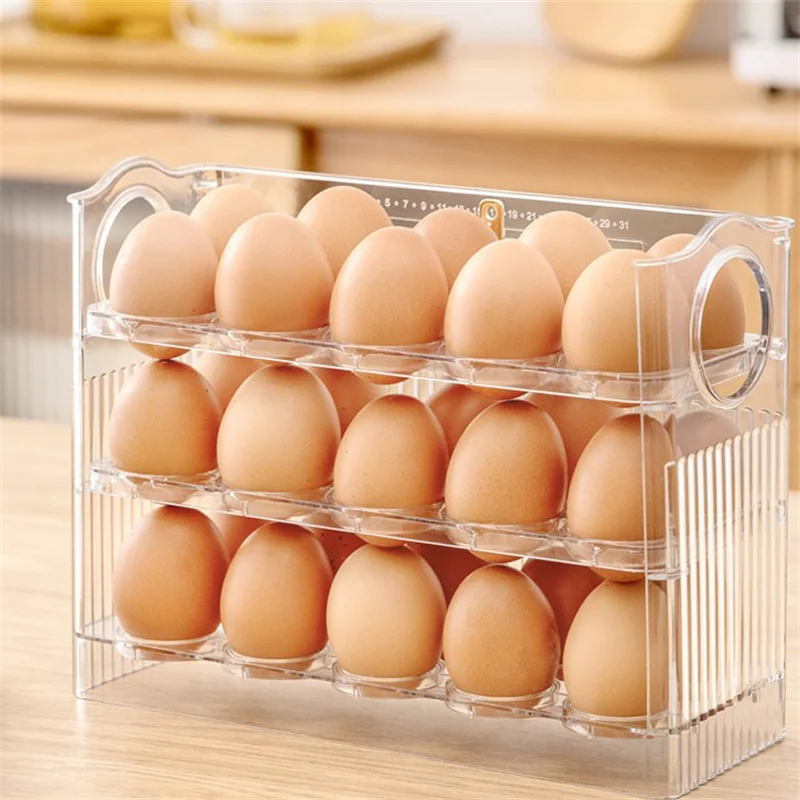 30 GRIDS EGG STORAGE BOX LARGE CAPACITY TRANSPARENT EGG CONTAINER