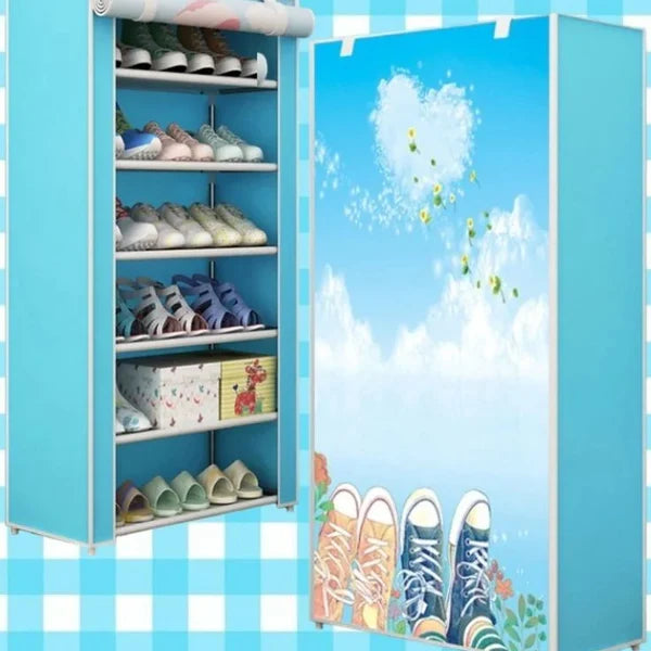 6 layer Printed Shoe Rack